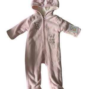 Zip-up Hooded One-Piece 6-9 months